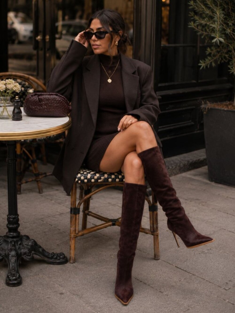 Schutz Maryana Boot Welt Wild Bloodstone Burgundy Calf Hair Western Size 9 - Picture 10 of 10